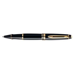 Ручка Waterman Expert 3 Black Laque GT, роллер (корпус - лак, отделка - позолота), цвет черный