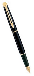 Ручка WatermanHemisphere Mars Black GT перьевая, черный