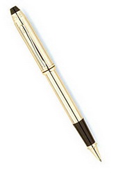 Ручка CROSS Townsend 10Ct Rolled Gold роллер, золотистый