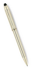 Ручка CROSS Townsend 10Ct Rolled Gold шариковая, золотистый