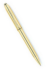 Ручка CROSS Townsend 18Ct Rolled Gold шариковая, золотистый