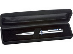 Футляр для одной ручки, пластик, бархат, черный