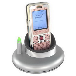 Подставка под мобильный телефон с индикацией входящего звонка,серый