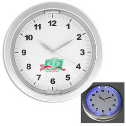 Часы настенные Ричмонд с подсветкой (б/батареек), пластик