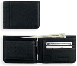 Портмоне с отделением для кредитных и SIM-карт, с шарик. ручкой, черн