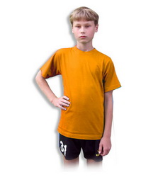 Футболка детская XS 100% хлопок, плотность 155 г/кв. м, оранжевый