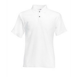 Рубашка поло XL 100% хлопок, плотность 170 г/кв. м, цвет белый