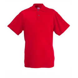 Рубашка поло S 100% хлопок, плотность 180 г/кв. м, цвет красный