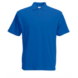 Рубашка поло S 100% хлопок, плотность 180 г/кв. м, цвет синий