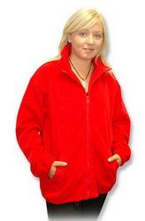 Куртка из флиса L 100% полиэстер, плотность 260 г/кв. м, красный