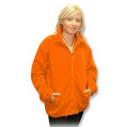 Куртка из флиса S 100% полиэстер, плотность 260 г/кв. м, оранжевый