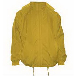 Куртка-ветровка S с чехлом, на подкладке ( сетка), 100% нейлон желтый