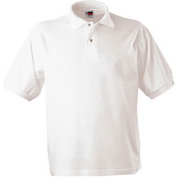 Рубашка-поло детская рост 104 см, 4 года, 100% чесаный хлопок, плотность 180 г/кв.м, цвет белый