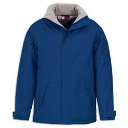 Куртка утепленная водонепроницаемая, S, с капюшоном, 100 % полиэстер с акриловой пропиткой, синий