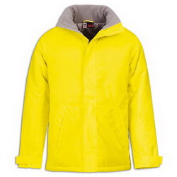 Куртка утепленная водонепроницаемая, ХXL, с капюшоном, 100 % полиэстер с акриловой пропиткой, желтый