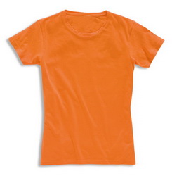 Футболка женская XL, 160 г, 100% хлопок, оранжевый