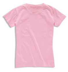 Футболка женская XL, 160 г, 100% хлопок розовый