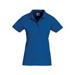 Рубашка-поло женская, XL, хлопок 100%, плотность 160 г/кв. м, синий