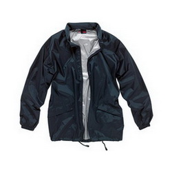 Куртка-ветровка L, 100% полиэстер, с чехлом, темно-синий