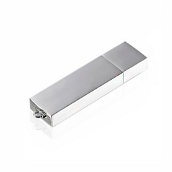 Флэш-карта USB Слиток,8GB, металл.корпус, серебристый