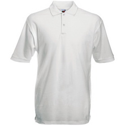 Рубашка-поло XXL, 100% хлопок, плотность 170 г/кв.м, цвет белый