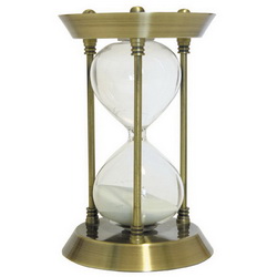 Часы песочные, 15 мин., металл, стекло