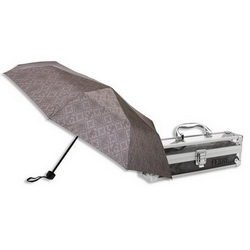 Зонт складной FERRE в кейсе серый