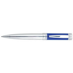 Ручка шариковая CERRUTI Zoom Azur, металл, в подарочном футляре, синий