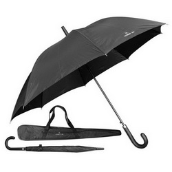 Зонт-трость CERRUTI в чехле, черный