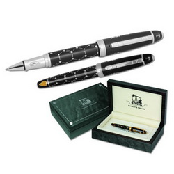 Ручка роллер Bossert&Erhard Нефть, серебро, эмаль, в подарочной коробке, серебристый