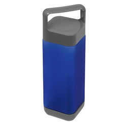 Бутылка для воды четырехгранной формы с покрытием soft-tuch, 650мл, поликарбонат