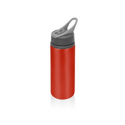 Спортивная бутылка с корпусом из алюминия, герметичным откидным клапаном и прочной ручкой для переноски, 660мл, алюминий, пластик