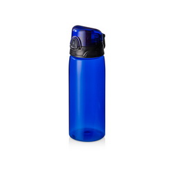 Бутылка для воды из ударопрочного тритана, имеет удобную поилку и не теряемую крышку, которая откидывается при нажатии на кнопку, 700мл, тритан, полипропилен, пластик