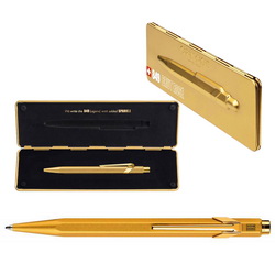 Ручка шариковая Carandache Office Goldbar, металл (алюминий покрытый лаком), в подарочной коробке