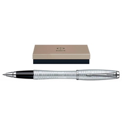 Ручка роллер Parker Urban Premium Silver-Blue CT, в подарочной коробке