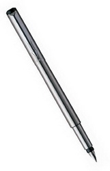Ручка Parker Vector Standard Stainless Steel перьевая, нержавеющая сталь
