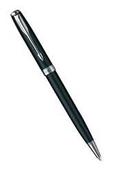 Ручка Parker Sonnet Matt Black CT шариковая (корпус-латунь,лак), черный
