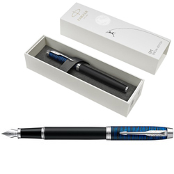 Ручка перьевая Parker IM SE Blue origin M, латунь, отделка - латунь, покрытая хромом