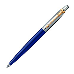 Ручка Parker Jotter Blue GT шариковая, пластик, сталь, позолоченный клип