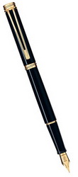Ручка Waterman Expert 3 Black Laque GT, перьевая (перо - позолота 23К, корпус - лак, отделка-позолота), цвет черный