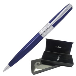 Ручка шариковая Pierre Cardin, корпус - латунь, лак "металлик", отделка и детали дизайна - сталь, хром