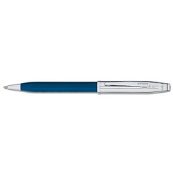 Ручка CROSS Century ll Chrome/Lacquer (корпус лак, отделка хром), шариковая, цвет синий