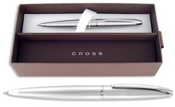 Ручка CROSS ATX Matt Chrome шариковая, поворотный механизм, серебристый