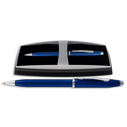 Ручка CROSS Century II MetBlue шариковая, поворотный механизм, синий