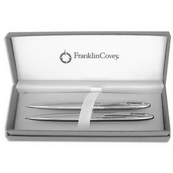 Набор FRANKLIN COVEY Lexington Chrome:ручка шариковая и карандаш, серебрист