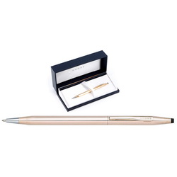 Ручка CROSS Century Classic Rolled Gold 14Ct, шариковая, золотистый