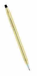 Ручка CROSS Century Classic Rolled Gold 10Ct, шариковая, золотистый