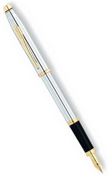 Ручка CROSS Classic II Medalist Chrome GT перьевая, серебристый