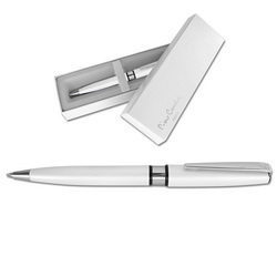 Ручка шариковая Pierre Cardin, металл, лак, в подарочной коробке, цвет белый