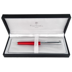 Ручка перьевая Pierre Cardin, металл, отделка - хром, в подарочной коробке